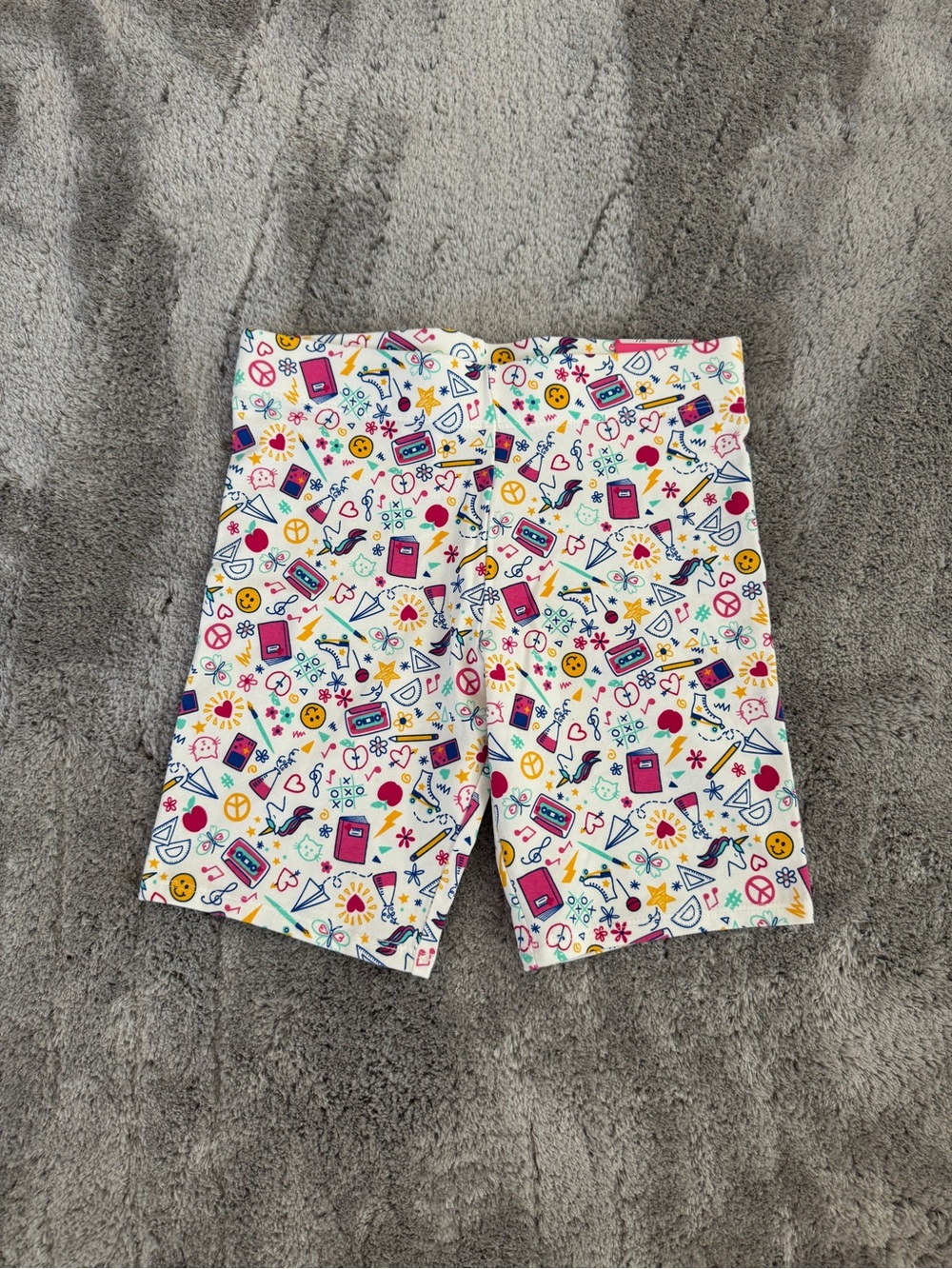 Cynthia Rowley White School Print Shorts